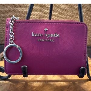 Kate Spade Fuchsia Key & Card Holder
